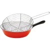Poêle à friture 26 cm avec panier égouttoir en acier