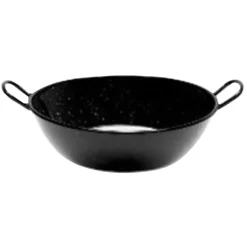 Poêle profonde émaillés poignées acier laminé Ø30cm