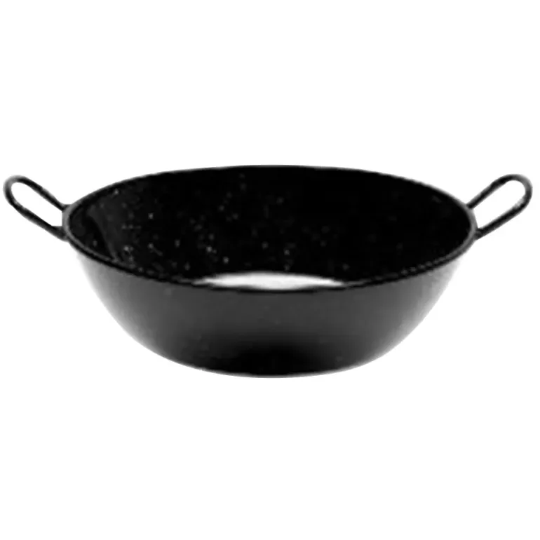Poêle profonde émaillés poignées acier laminé Ø60cm