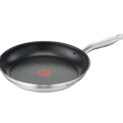 Poêle Virtuoso 250° revêtement antiadhésif acier inox noir Ø30 cm
