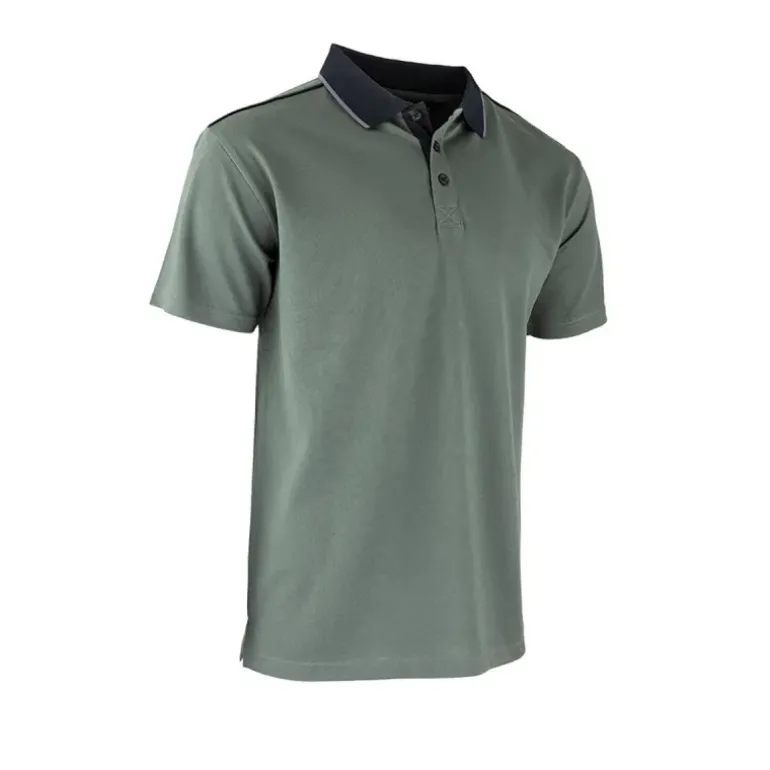 Polo Homme LMA® Col Chemise - Kaki
