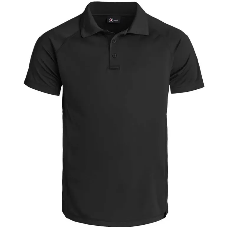 Polo Instructor fit respirant polyester léger noir M à 3XL