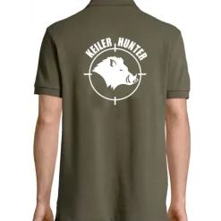 Polo Keiler Hunter kaki logo 1