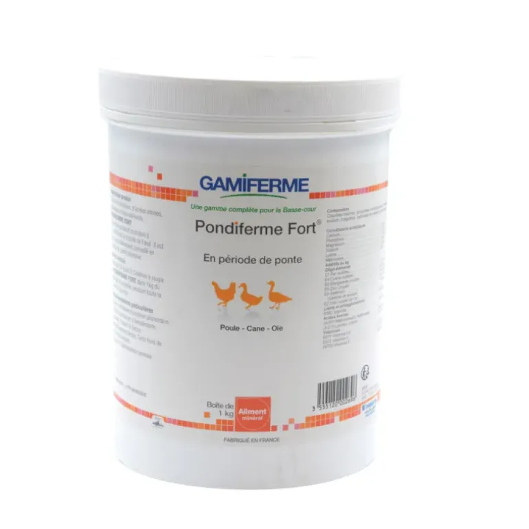 Pondiferme fort, aliment minéral poules pondeuses 1kg - GAMIFERME
