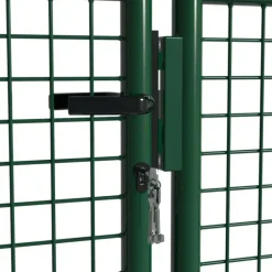Portail 2 vantaux grillagé 3x1,5m - Maille 50mm - Vert