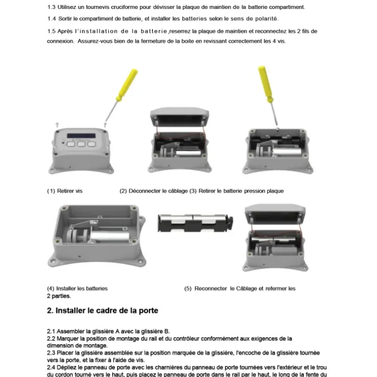 Portier automatique capteur de lumière programmable