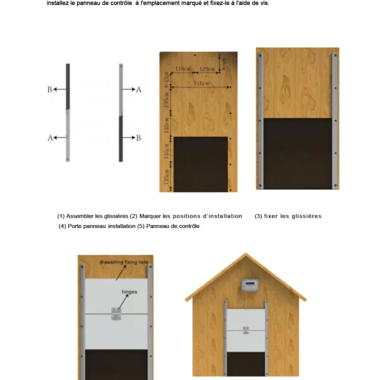 Portier automatique capteur de lumière programmable