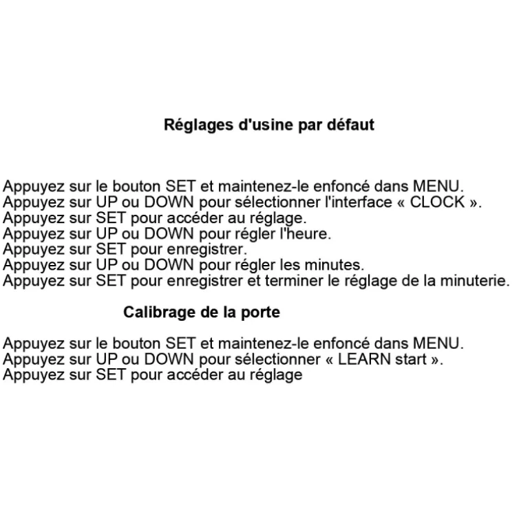 Portier automatique capteur de lumière programmable