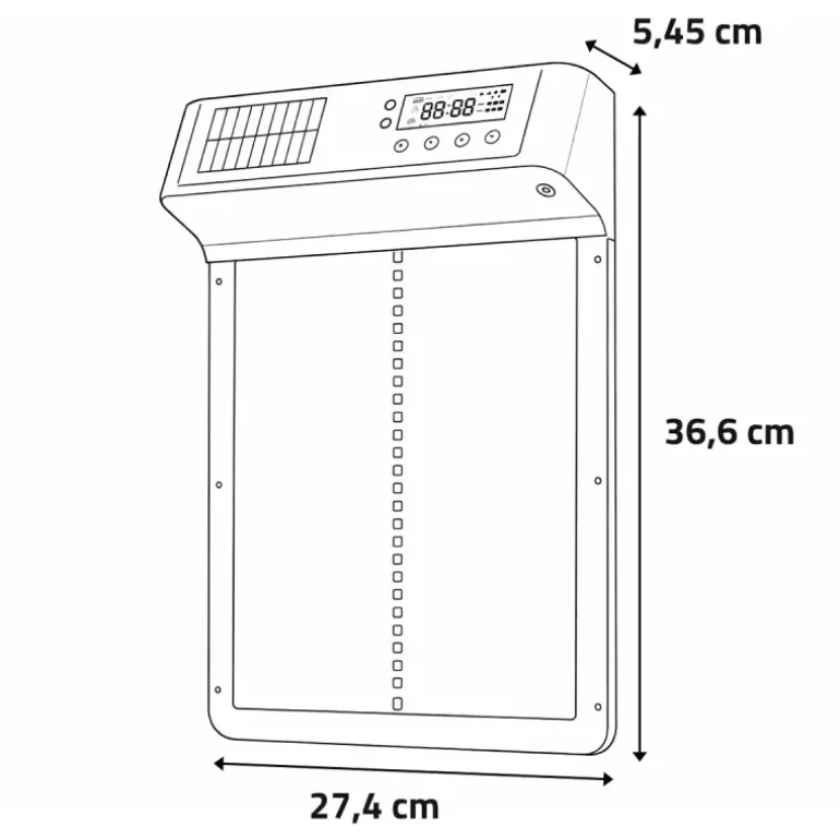 Portier automatique solaire télécommande et application Smartphone