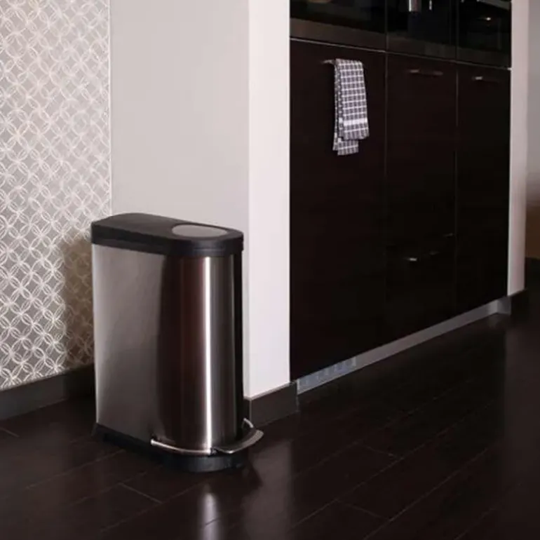 Poubelle à pédale double compartiment 36 L – EKO Viva (20 + 16 L)