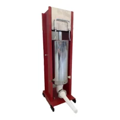 Poussoir à saucisses vertical Reber® 5L - Acier inoxydable - 4 entonnoirs