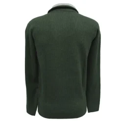 Pull col camionneur kaki Lorry taille S à 3XL