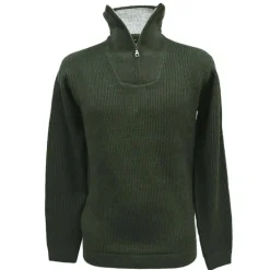 Pull col camionneur kaki Lorry taille S à 3XL