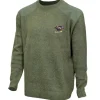 Pull col rond broderie Sanglier Taille S