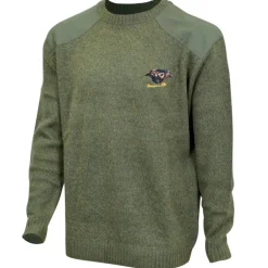 Pull col rond broderie Sanglier Taille S