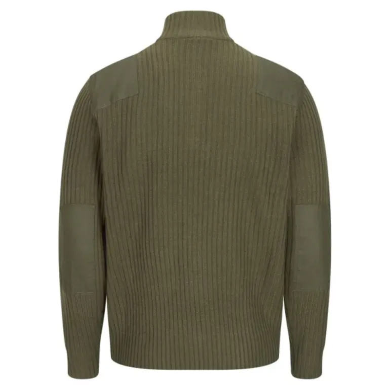 Pull zippé Walker and Hawkes Gardham Vert