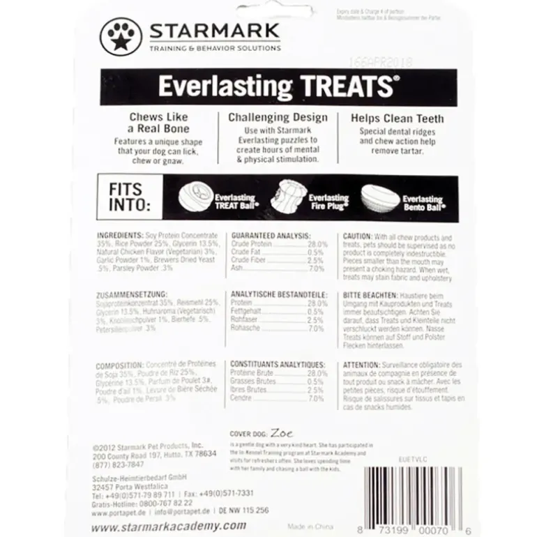 Recharge Friandise chien goût poulet Starmark treats 20g