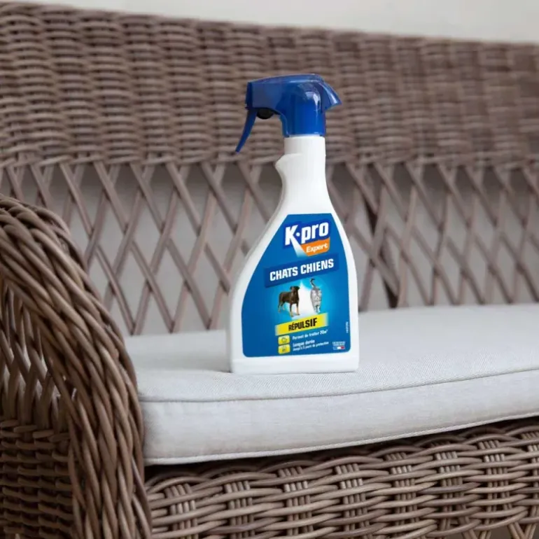 Répulsif chiens et chats géraniol 500ml anti-dégradations