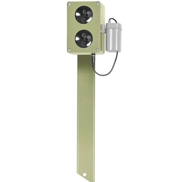 Répulsif électronique CHZ200 sur pied - Ultrasons anti-rongeurs et renards 2000m²