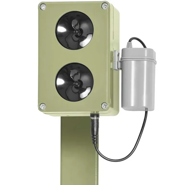 Répulsif électronique CHZ200 sur pied - Ultrasons anti-rongeurs et renards 2000m²