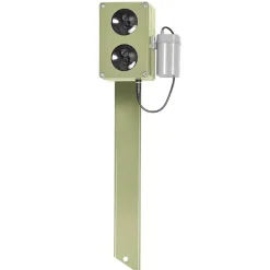 Répulsif électronique CHZ200 sur pied - Ultrasons anti-rongeurs et renards 2000m²