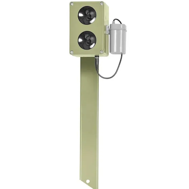 Répulsif électronique CHZ200 sur pied - Ultrasons anti-rongeurs et renards 2000m²