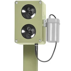 Répulsif électronique CHZ200 sur pied - Ultrasons anti-rongeurs et renards 2000m²