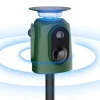 Répulsif Électronique Solaire 360° à Ultrasons et Flash - Étanche IP65