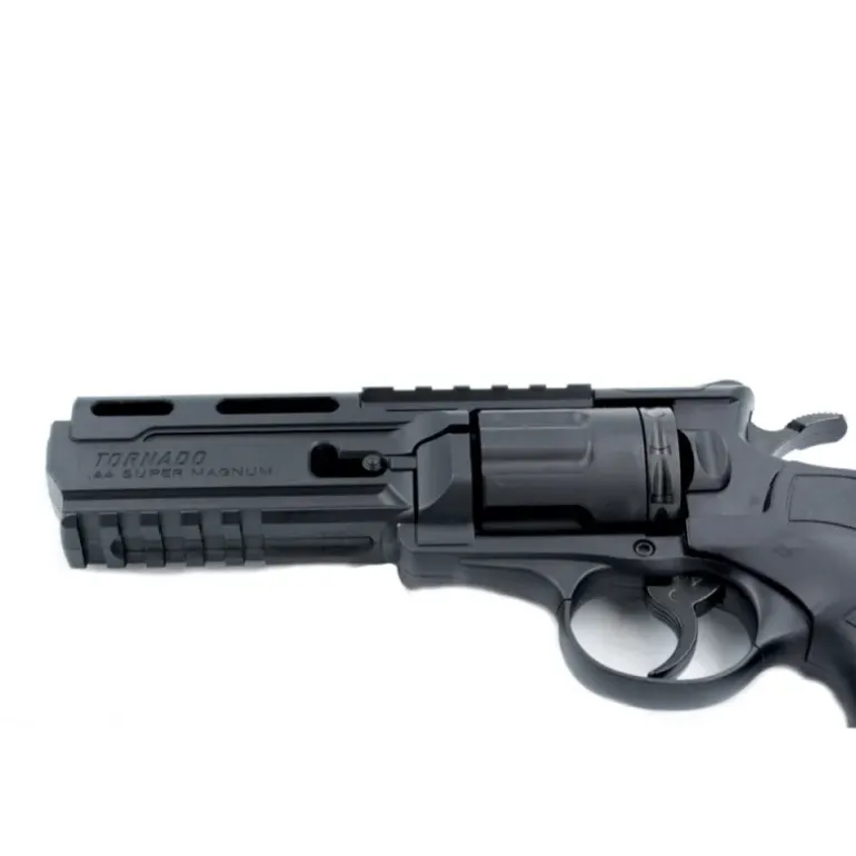 Révolver CO2 Tornado Billes d'acier 4,5mm 10 coups 130m/s L26cm