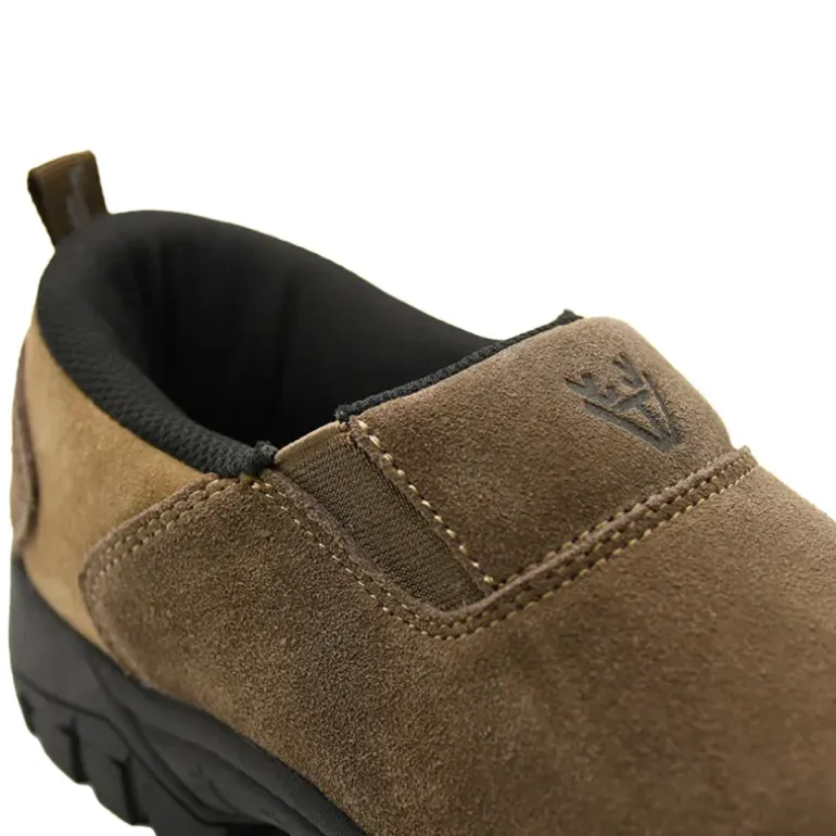 Sabots Montana cuir suédé chocolat / taupe 39 à 46