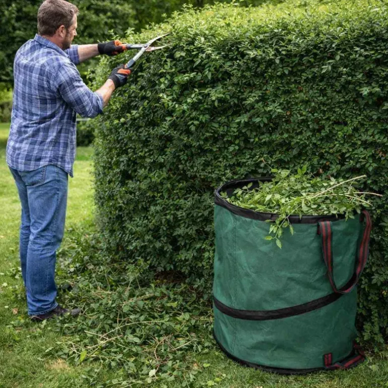 Sac à déchets vert diamètre 48 cm