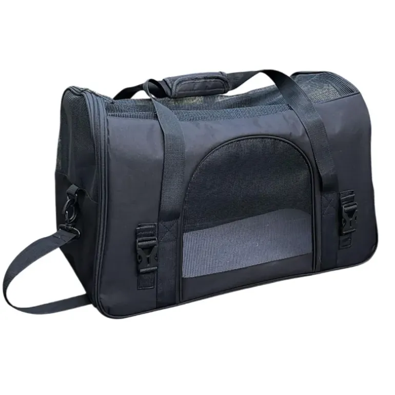Sac de transport pour animaux 600S noir - 48x25x33cm en nylon résistant