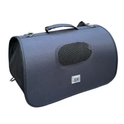 Sac de transport tunnel noir pour animaux 47x25x27cm en nylon