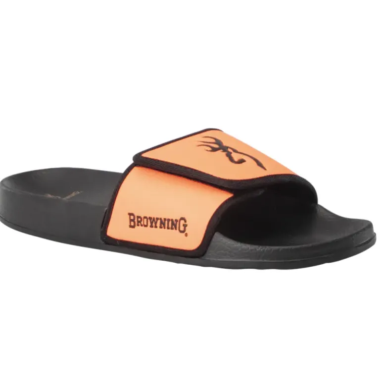 Sandales claquettes Browning Buckmark noir orange 41 à 47