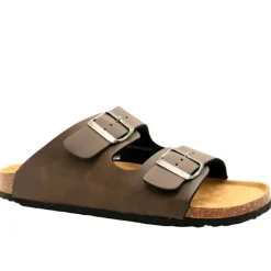 Sandales Tristan double brides réglables marron 40 à 45