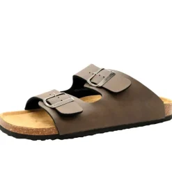 Sandales Tristan double brides réglables marron 40 à 45