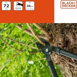Sécateur à lames croisées Black&Decker® 71 cm - Coupe précise jusqu'à 38 mm