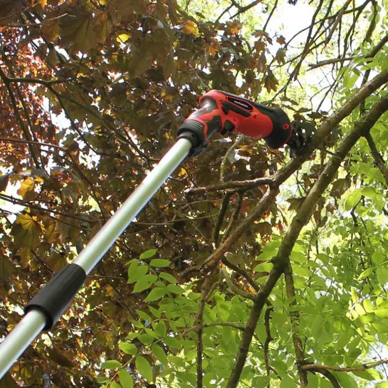 Scie sabre télescopique sans fil 12V avec rallonge 170 cm - Lames bois & métal incluses