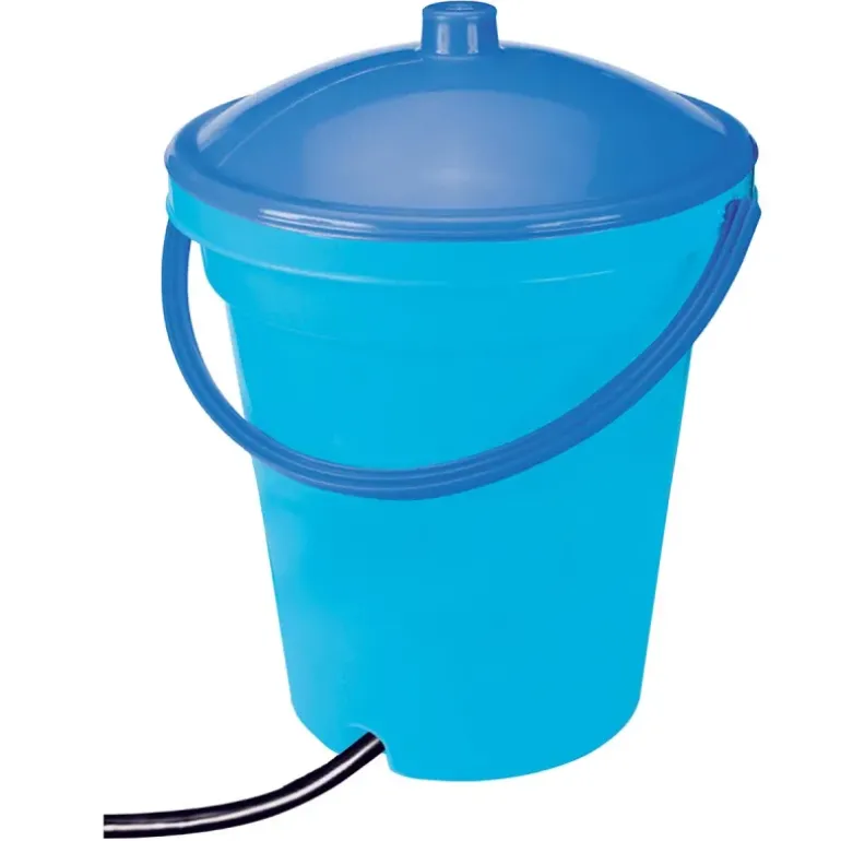 Seau abreuvoir 18L avec raccord de tuyau pour volailles et lapins - NOVITAL