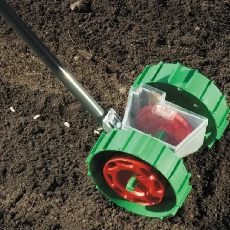 Semoir manuel graines Super Seeder 6 disques avec manche