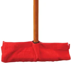 Serpillères pour balai en microfibre bleues et rouges Lot de 4