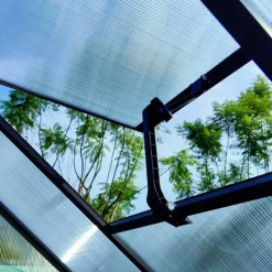 Serre de jardin en aluminium et polycarbonate 2,11 m² - 119x177x192cm -
