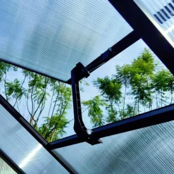 Serre de jardin en aluminium et polycarbonate 5,17 m² - 292x177x192 cm
