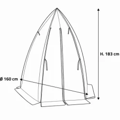 Serre d'hivernage dôme transparente protection plantes hiver