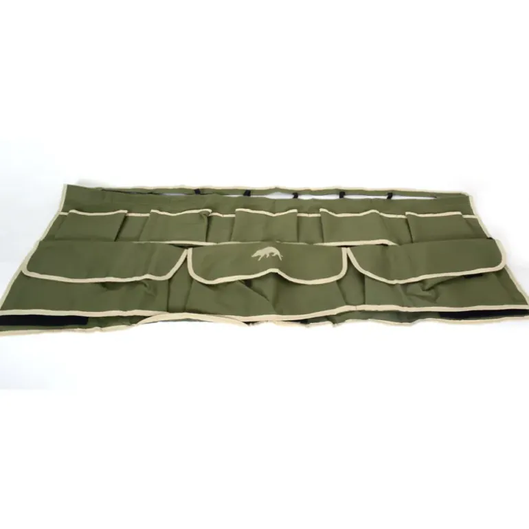 Serviteur Multipoches de voiture toile polyester et pvc kaki