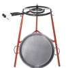 Set cuisson poêle paella Ø46cm brûleur à gaz 30cm trépied 73cm