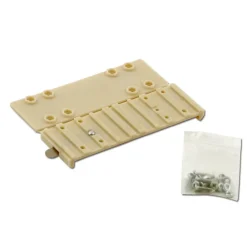 Set de fixation grillage pour mangeoire fibre de verre blanc