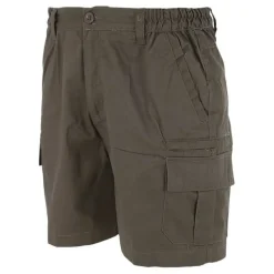 Short Valley kaki polyester-coton 4 poches cargo multi-usage