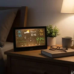 Station météo pro radiopilotée tactile Tx humidité, vitesse vent