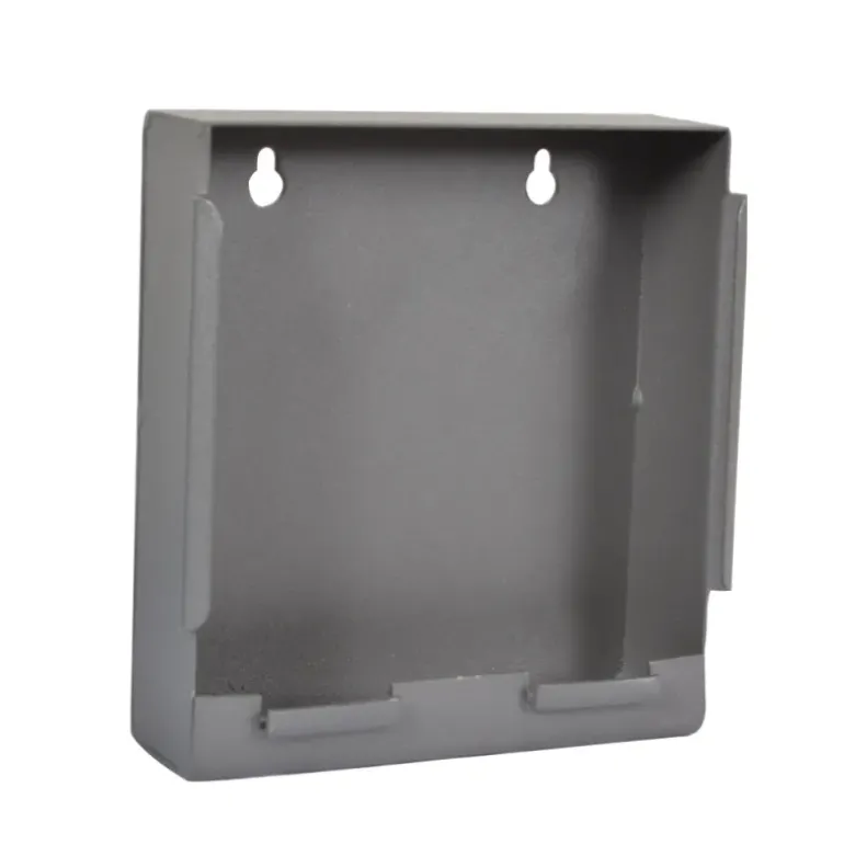Support de cibles solide accrochage facile en tôle gris 14 cm